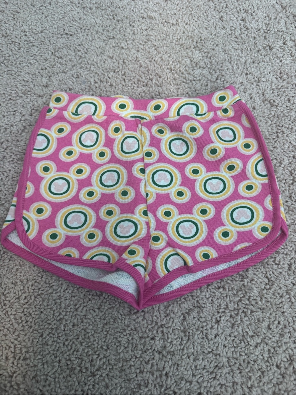 Hanna Andersson Pink Retro Circle Print Kids Shorts